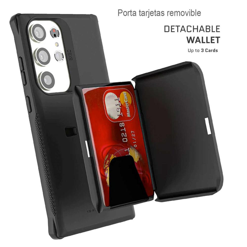 Foto 3 | Funda Ghostek Exec Printed color Negro para Samsung S23 Ultra con Porta Tarjetas