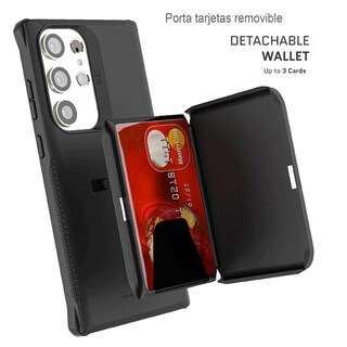 Foto 3 | Funda Ghostek Exec Printed color Negro para Samsung S23 Ultra con Porta Tarjetas