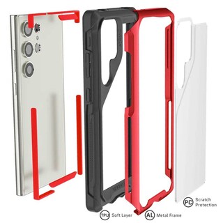 Foto 4 | Funda Ghostek Atomic Printed color Rojo para Samsung S23 Ultra Aluminio