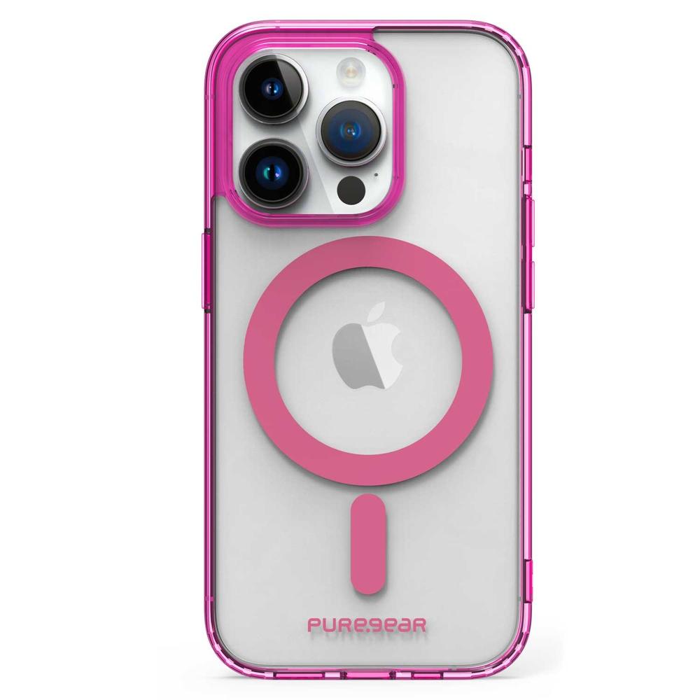 Foto 3 | Funda PureGear Slimshell Magsafe Printed color Rosa Transparente para iPhone 14 Pro Max