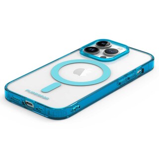 Foto 3 | Funda PureGear Slimshell Magsafe Printed color Azul Transparente para iPhone 14 Pro