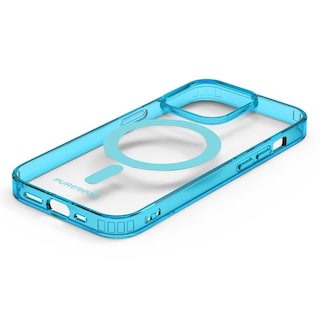 Foto 4 | Funda PureGear Slimshell Magsafe Printed color Azul Transparente para iPhone 14 Pro