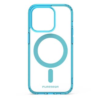 Foto 5 | Funda PureGear Slimshell Magsafe Printed color Azul Transparente para iPhone 14 Pro