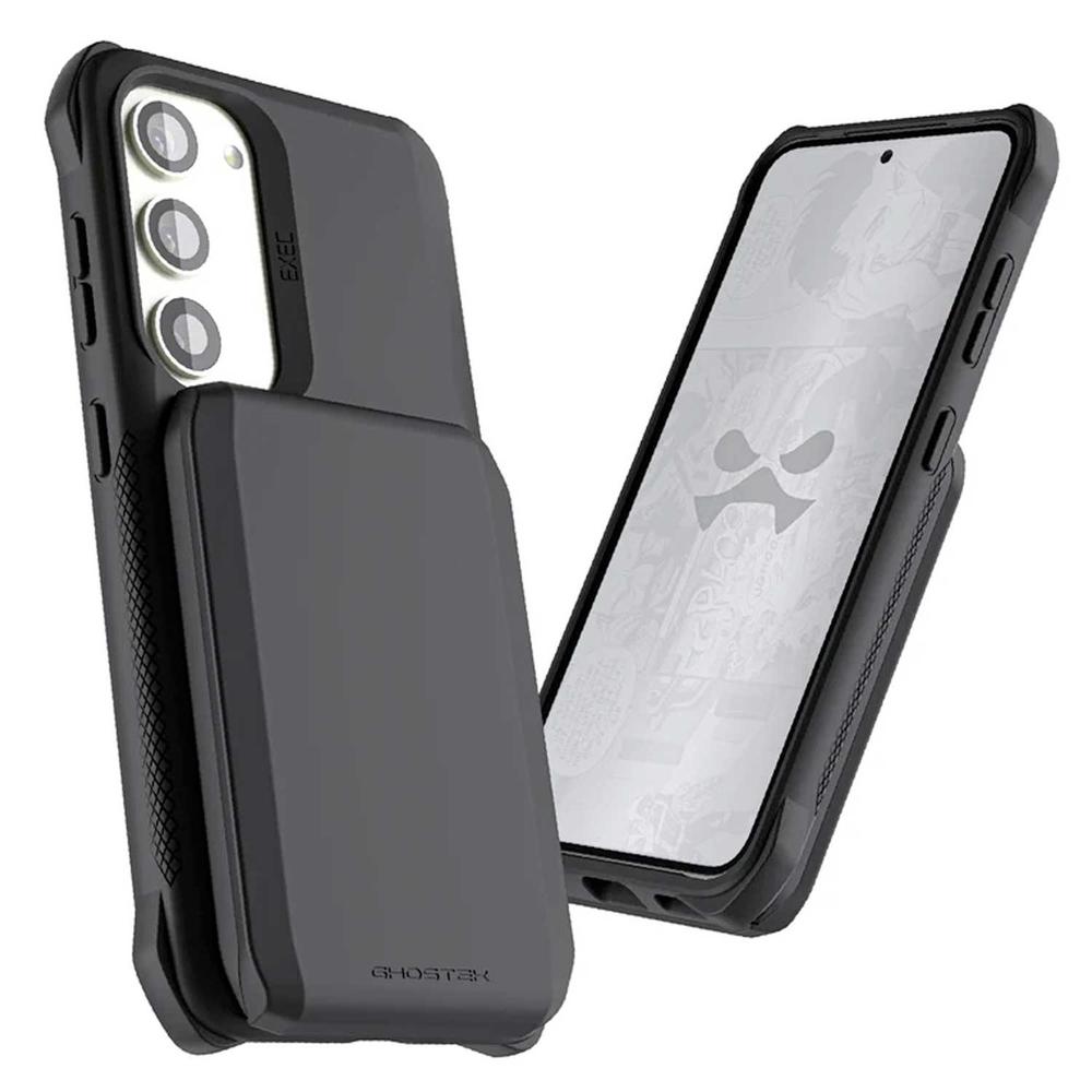 Funda Ghostek Exec Printed color Negro para Samsung S23 con Porta Tarjetas