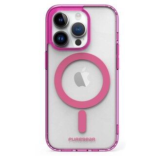 Foto 3 | Funda PureGear Slimshell Magsafe Printed color Rosa Transparente para iPhone 14 Pro