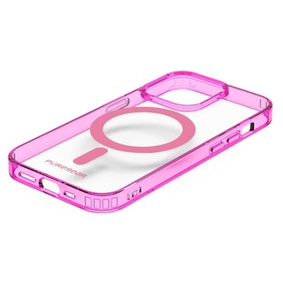 Foto 5 | Funda PureGear Slimshell Magsafe Printed color Rosa Transparente para iPhone 14 Pro