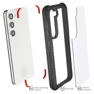 Foto 4 | Funda Ghostek Covert Printed color Negro para Samsung S23 Humo