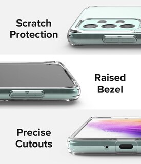 Foto 3 | Funda Para Galaxy A73 Ringke Fusion Matte Antihuellas color Transparente