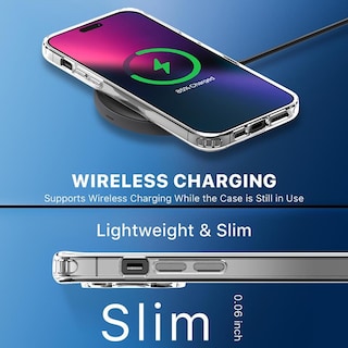 Foto 6 | Funda Mybat Gummy para iPhone 14 Pro Max Transparente