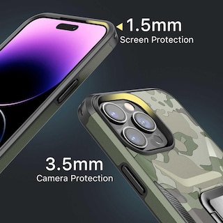 Foto 6 | Funda Mybat Stealth para iPhone 14 Pro Max color Verde
