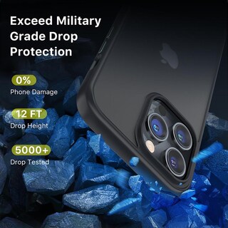 Foto 4 | Funda Mybat Skin Feeling para iPhone 14 Pro Max color Negro