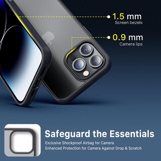 Foto 5 | Funda Mybat Skin Feeling para iPhone 14 Pro Max color Negro