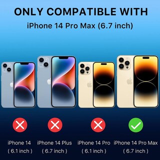 Foto 6 | Funda Mybat Skin Feeling para iPhone 14 Pro Max color Negro