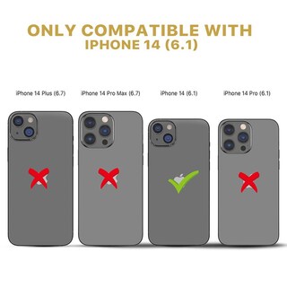 Foto 7 | Funda Mybat Cartera Para Iphone 14 - Negra Executive Wallet