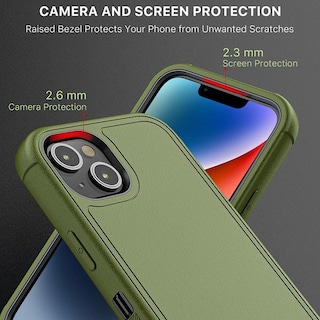 Foto 6 | Funda Mybat Maverick Clip Para Iphone 14 - Verde Con Mica