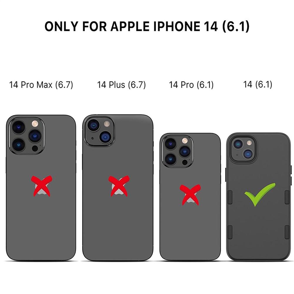Foto 7 pulgar | Funda Mybat Tuff Subs para iPhone 14 Negra