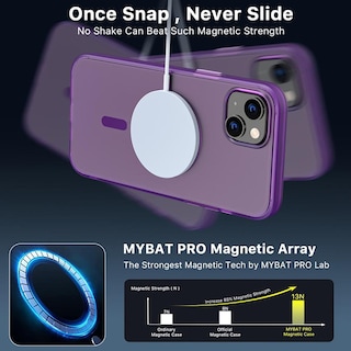 Foto 7 | Funda Mybat Shade Con Magsafe para iPhone 14 Plus - Lila