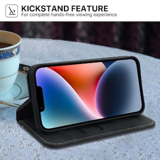 Foto 7 | Funda Mybat Cartera Para iPhone 14 Plus - Negra Executive Wallet