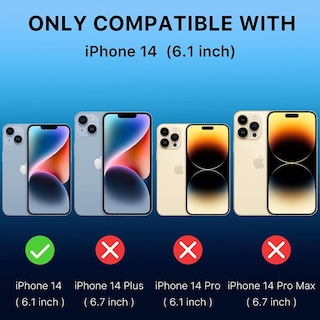 Foto 4 | Funda Mybat Skin Feeling Para iPhone 14 - Negra