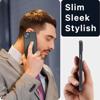 Foto 8 | Funda Mybat Skin Feeling Para iPhone 14 - Negra