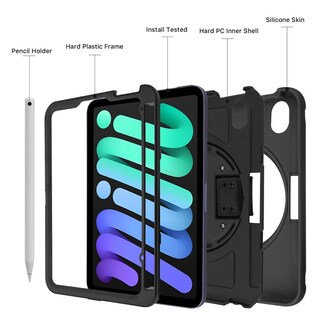 Foto 2 | Funda Mybat Spider color Negro Uso Rudo para iPhone Mini 6 A2567 A2568 A2569
