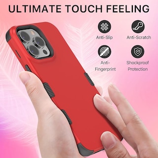 Foto 5 | Funda Mybat Tuff color Rojo para iPhone 14 Pro Max