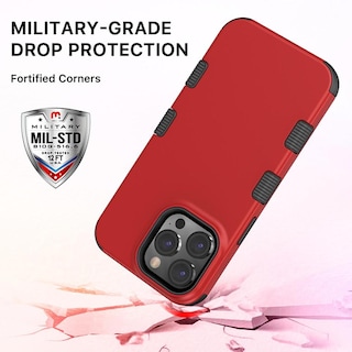 Foto 6 | Funda Mybat Tuff color Rojo para iPhone 14 Pro Max