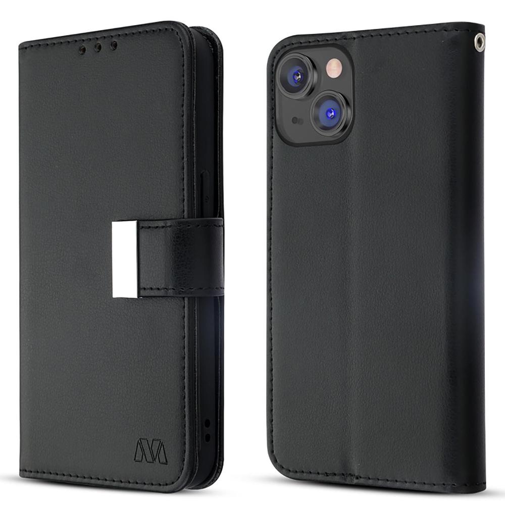 Foto 7 pulgar | Funda Mybat Cartera color Negro para iPhone 14 Myjacket Wallet