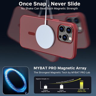 Foto 7 | Funda Mybat Shade con Magsafe para iPhone 14 Pro Max Merlot