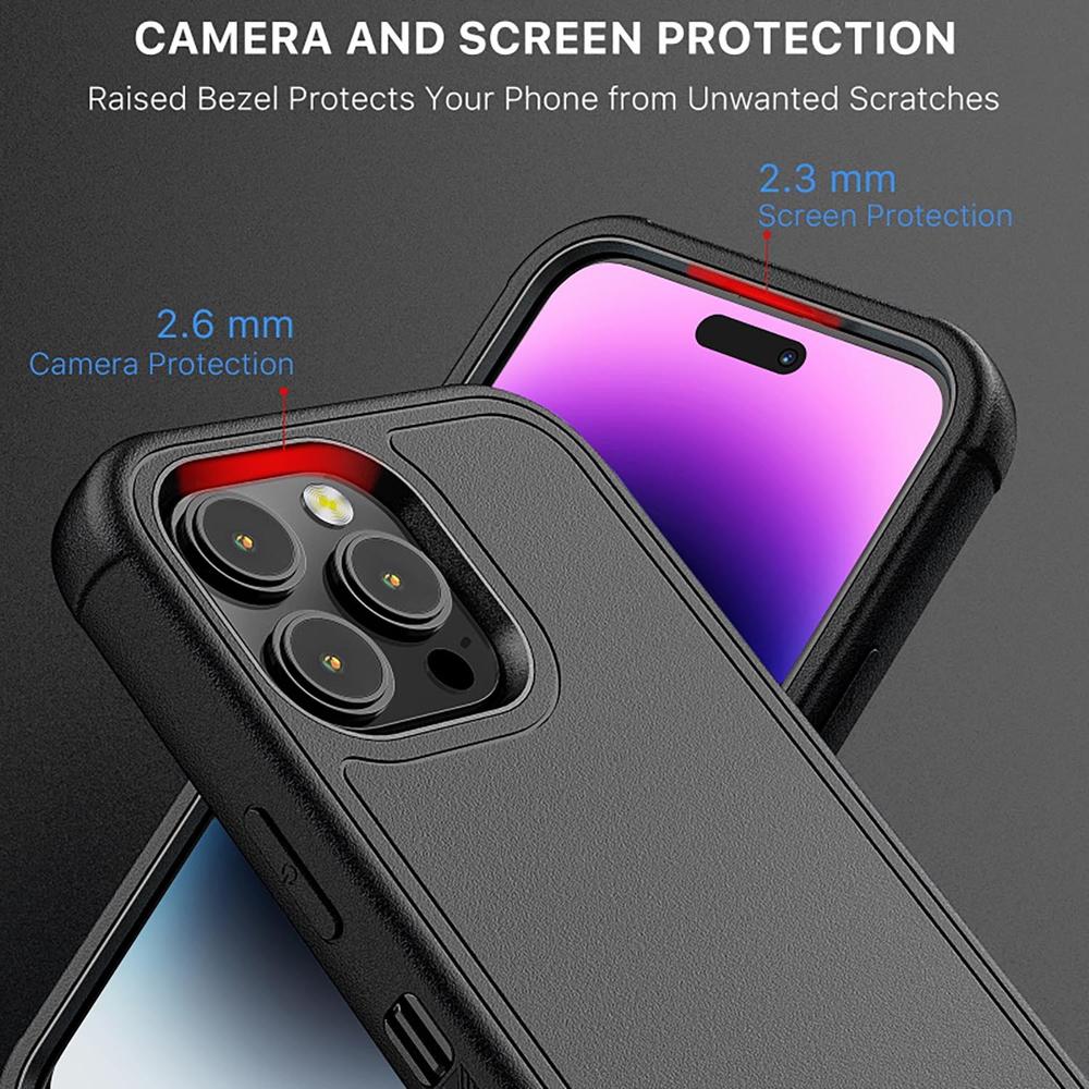 Foto 6 | Funda Mybat Maverick color Negro Clip para iPhone 14 Pro con Mica