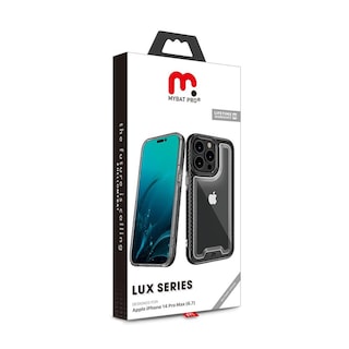 Foto 3 | Funda Mybat Lux color Negro para iPhone 14 Pro Max con Mica de Cristal
