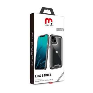 Foto 7 | Funda Mybat Lux para IPhone 14 Plus Negra con Mica de Cristal