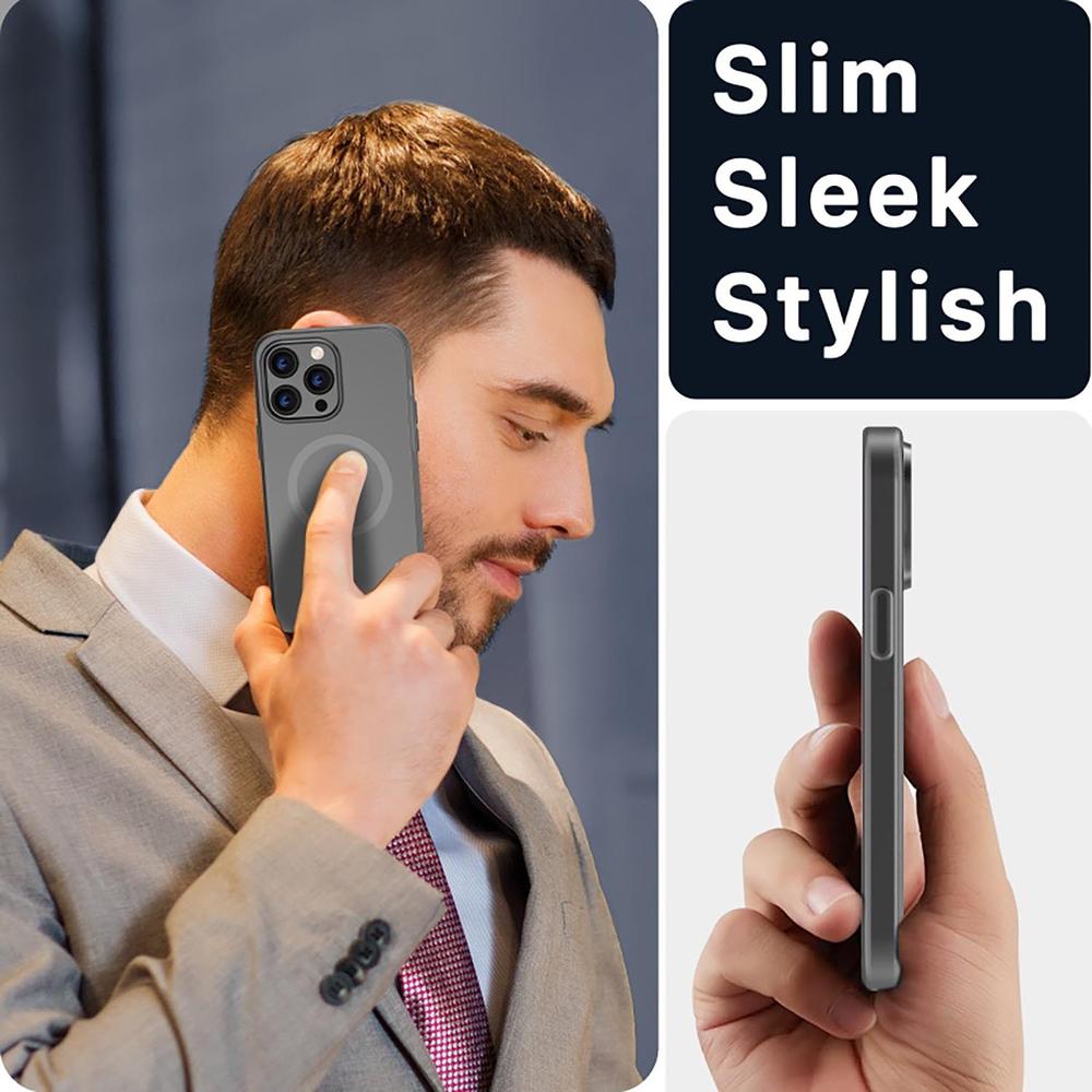 Foto 8 | Funda Mybat Shade con Magsafe para IPhone 14 Pro Max - Humo