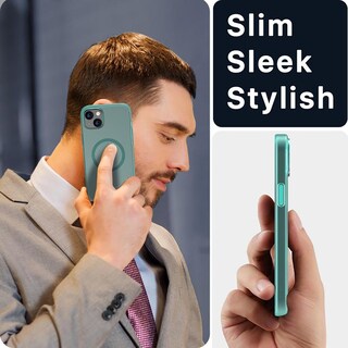 Foto 8 | Funda Mybat Shade con Magsafe para IPhone 14 Plus - color Menta