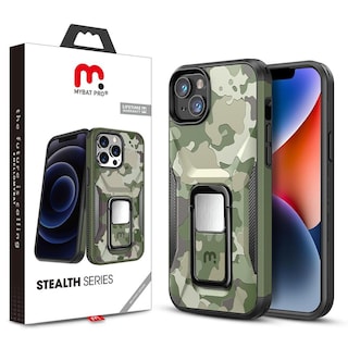 Foto 2 | Funda Mybat Stealth para IPhone 14 - color Verde Camuflaje