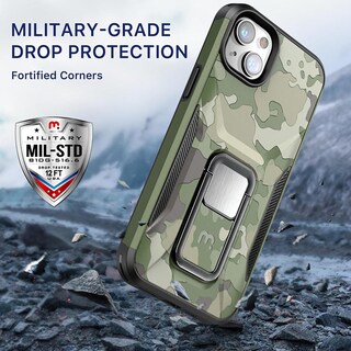 Foto 6 | Funda Mybat Stealth para IPhone 14 - color Verde Camuflaje