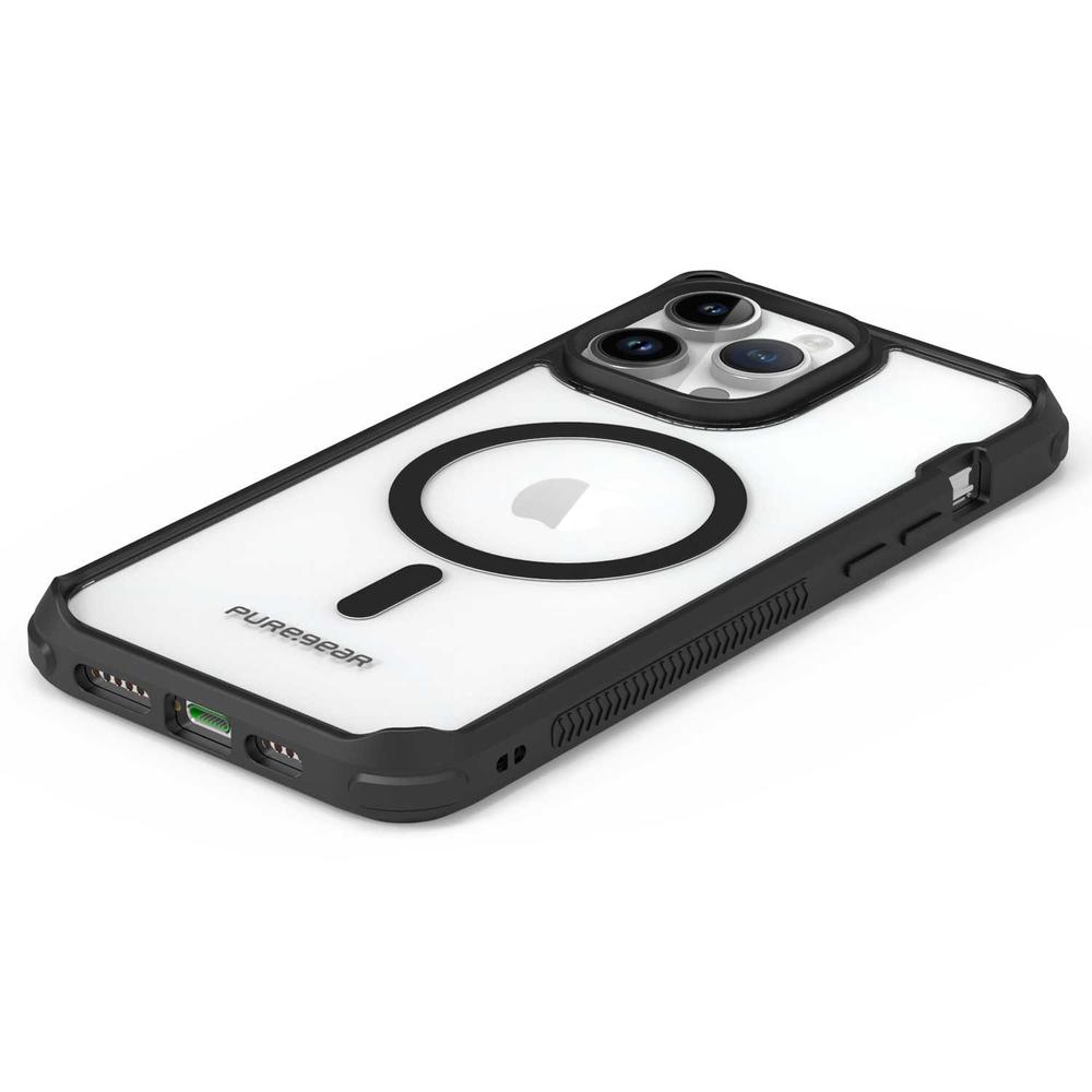 Foto 6 pulgar | Funda Puregear Dualtek Clear para IPhone 14 Pro Max color Transparente con Negro