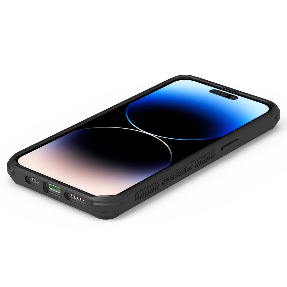 Foto 7 pulgar | Funda Puregear Dualtek Clear para IPhone 14 Pro Max color Transparente con Negro