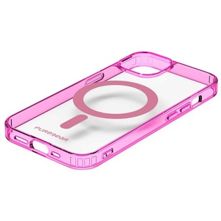Foto 3 | Funda Puregear Slimshell Magsafe para iPhone 14 Plus Rosa Transparente