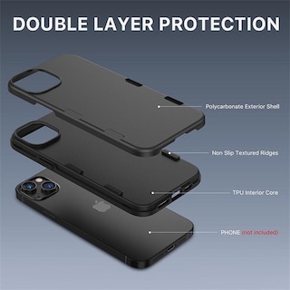 Foto 5 | Funda Mybat Tuff Subs para IPhone 14 Plus color Negra