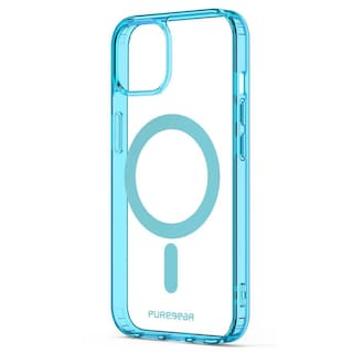 Foto 4 | Funda Puregear Slimshell Magsafe para IPhone 14 color Azul Transparente