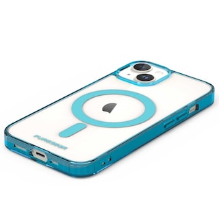 Foto 5 | Funda Puregear Slimshell Magsafe para IPhone 14 color Azul Transparente