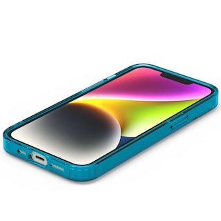 Foto 8 | Funda Puregear Slimshell Magsafe para IPhone 14 color Azul Transparente