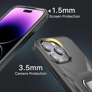 Foto 7 | Funda Mybat Stealth para iPhone 14 Pro Negra