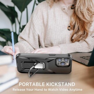 Foto 8 | Funda Mybat Stealth para iPhone 14 Pro Negra