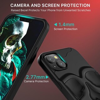 Foto 6 | Funda Mybat Skullcap para iPhone 14 Negra