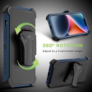 Foto 7 | Funda Mybat Maverick Clip para iPhone 14 Azul con Mica