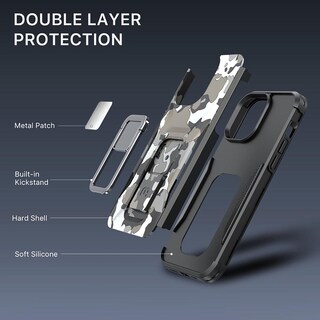 Foto 3 | Funda Mybat Stealth para iPhone 14 Pro Max Negro Camo