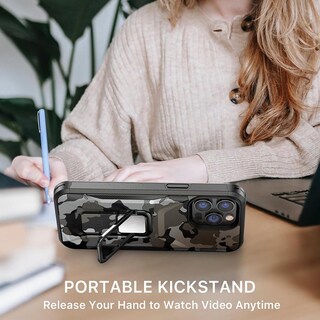 Foto 7 | Funda Mybat Stealth para iPhone 14 Pro Max Negro Camo
