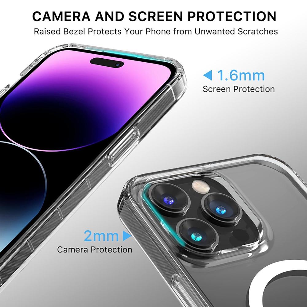 Foto 6 pulgar | Funda Mybat Mood con Magsafe para iPhone 14 Pro MaxTransparente